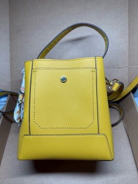 Steve Madden Box Yellow Structured Crossbody Bag with Top Handle
